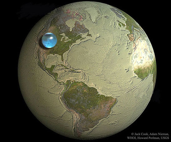 حجم کل آب‌های زمین چقدر است؟