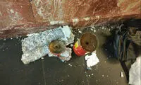 عکسی از بمب عمل نکرده در متروی سن پترزبورگ