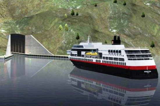 ساخت نخستین تونل ویژه کشتی ها در نروژ