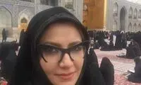 پوشش ملیکا زارعی در حرم امام رضا (ع)