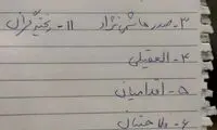 تصویر برگه‌ای که همتی در مناظره به رئیسی داد