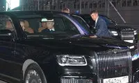 رانندگی پوتین با لیموزین
