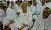 محمدباقر قالیباف در لباس احرام