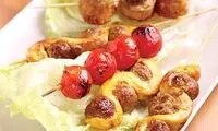 طرز تهیه کباب مارپیچ مرغ با کوفته قلقلی