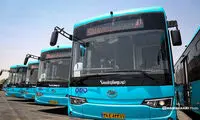 تصاویر رونمایی از ۱۰۰ اتوبوس جدید در پایتخت