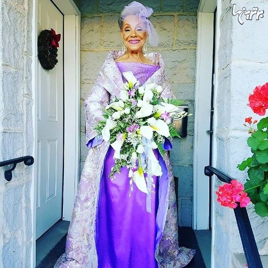 مادربزرگ 86 ساله و لباس عروس اختصاصی اش!