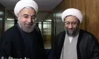 عکس: دیدار آیت الله آملی لاریجانی با روحانی