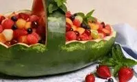 هندوانه شب یلدا به اینا میگن!! / عکس