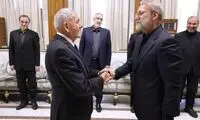 تصاویری از دیدار مهم لاریجانی با رئیس‌جمهور عراق