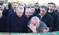 بازدید اردوغان از مناطق زلزله‌زده