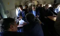 بازدید هوایی جهانگیری از مناطق سیل زده گلستان
