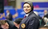 زن ایرانی در هیات ژوری لیگ جهانی کاراته