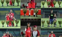 عکس خانوادگی پرسپولیسی‌ها با پوکر قهرمانی