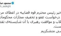 محمود صادقی: آقای رئیسی متشکریم