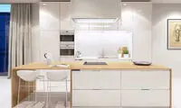 20 مدل آشپزخانه سفید و تَر و تمیز