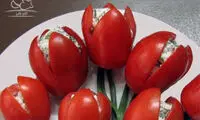اردور گوجه؛ تزئین سفره با گل های لاله