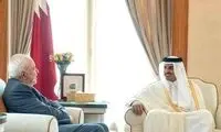 دیدار ظریف با امیر قطر در دوحه