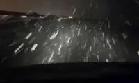 ویدئوی بارش سنگین برف در شرقِ تهران