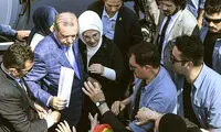 اردوغان و همسرش در همه‌ پرسی ترکیه