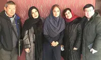 عکس یادگاری مهناز افشار کنار ژاپنی‌های فیلمساز