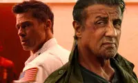 برد پیت و استالونه به سینما آمدند