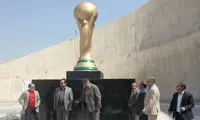 تندیس جام جهانی در ورزشگاه آزادی +عگس