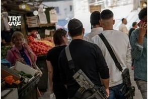 هجوم اسرائیلی‌های هراسان به فروشگاه‌های مواد غذایی