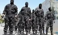 پروازِ یگان‌ویژه در آسمان تهران با پرچم فلسطین 