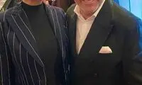 تصویری از مهناز افشار در کنارخواننده آلمانی