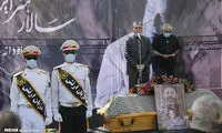 تشییع پیکر مرحوم کشاورز در قطعه هنرمندان