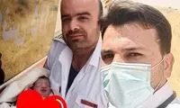 تولد نوزاد عجول در آمبولانس اورژانس دهدشت