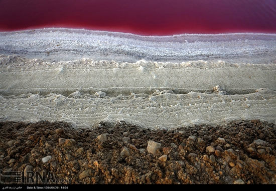 تصاویری از خشک شدن دریاچه مهارلو