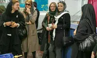 مهناز افشار در صف رأی دادن +عکس
