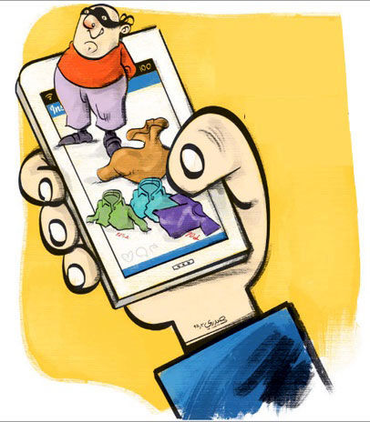 کارتون: قاچاق جدید در تلگرام!