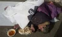 مرگ یک کارتن‌ خواب در یافت‌ آباد +عکس