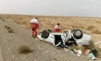 واژگونی مرگبار تیبا در جاده بجستان به فیض‌آباد