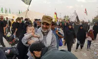 رئیس صدا وسیما در راهپیمایی اربعین