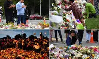 ادای احترام به قربانیان حادثه نیوزیلند