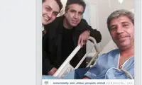 پیغام محرمی از روی تخت بیمارستان +عکس
