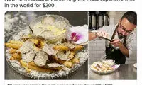 رونمایی از گران‌ترین سیب‌زمینی سرخ‌کرده جهان