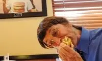 مردي که 52 هزار همبرگر خورد!