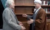 عکس: دیدار هاشمی با استاد فرشچیان