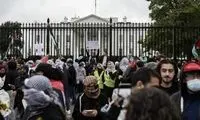 حمله شبانه معترضان حامی فلسطین به کاخ سفید