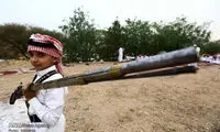 عکس: رسم عجیب پرش با تفنگ در عربستان!