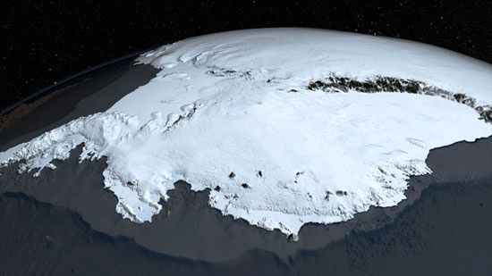 قطب جنوب بدون یخ چه شکلی است؟
