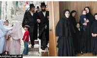 عکس زنان و دختران اسرائیلی با چادر و مقنعه