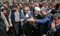 بازدید روحانی از مناطق سیل زده