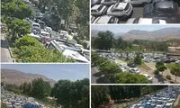 ترافیک سنگین جاده‌ها؛ هراز و چالوس قفل شدند