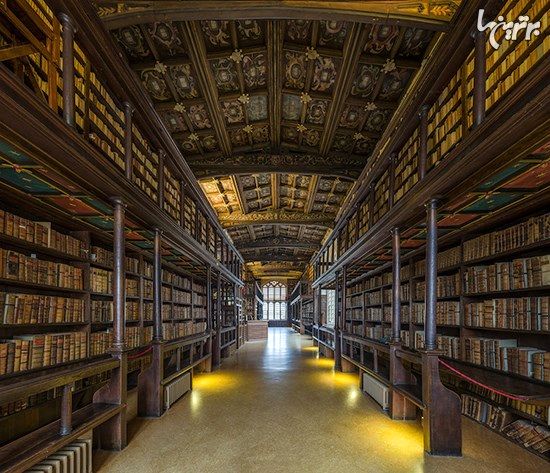 یکی از قدیمی ترین کتابخانه های اروپا در آکسفورد