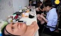تصاویری از ساخت مجسمه ترامپ در چین!